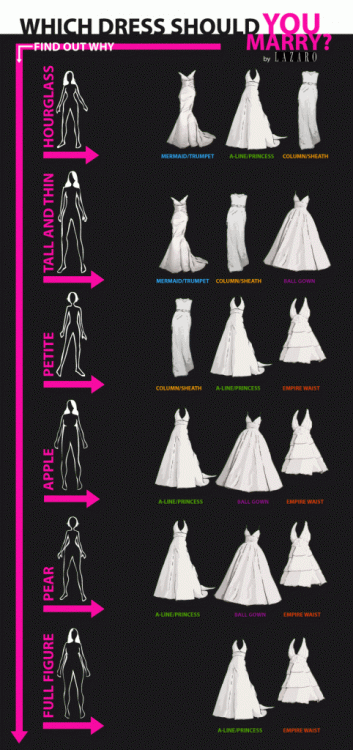 Wedding dress infographic