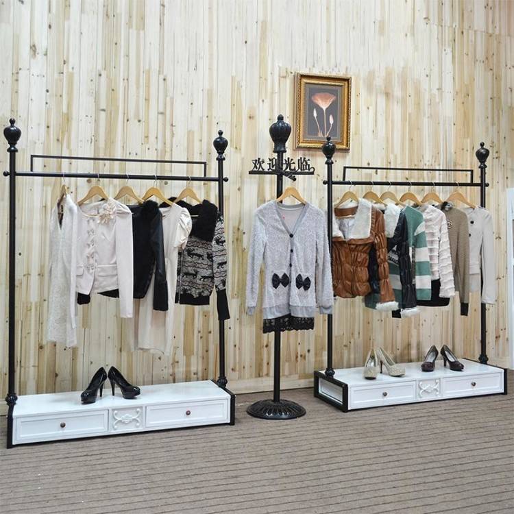 Wrought Iron Clothes Rack, Clothing Display Shelf Floor Racks Display Shelf  Clothing Props S Hook Hanging Hook Wedding Dress Aircraft Wrought Iron  Clothes