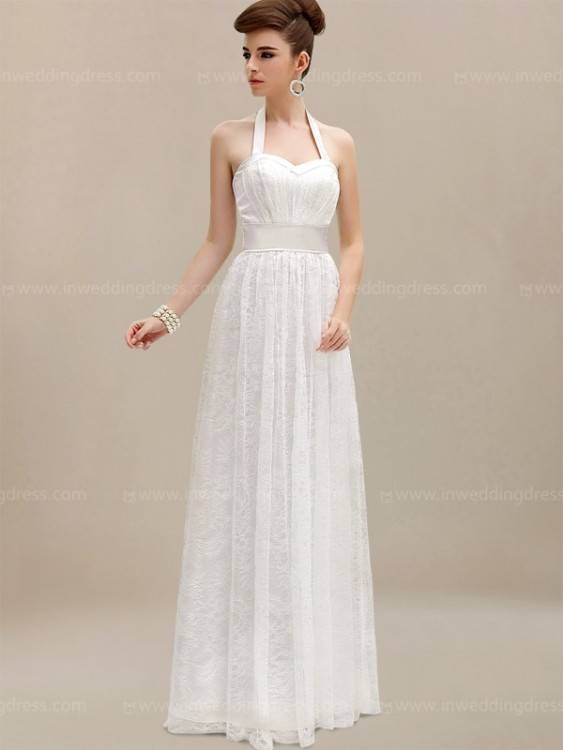 Wedding Dress Halter Neck 3D Flora Bridal Gown Custom Made Hot Sale Designer Wedding Gowns Gorgeous Wedding Dresses From Sweetlife1, $140