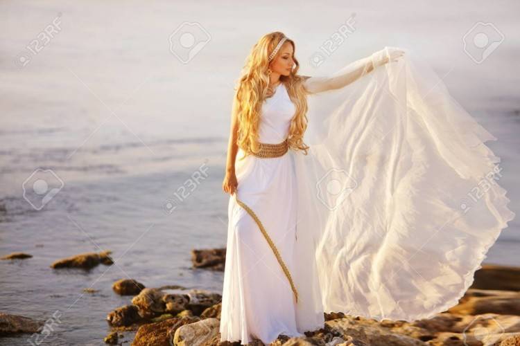 Greek Goddess Style Lace Wedding Dresses With Ribbon One Shoulder Handmade  Flowers Garden Wedding Gowns Summer Beach Wedding Dress Cheap Low Back  Wedding