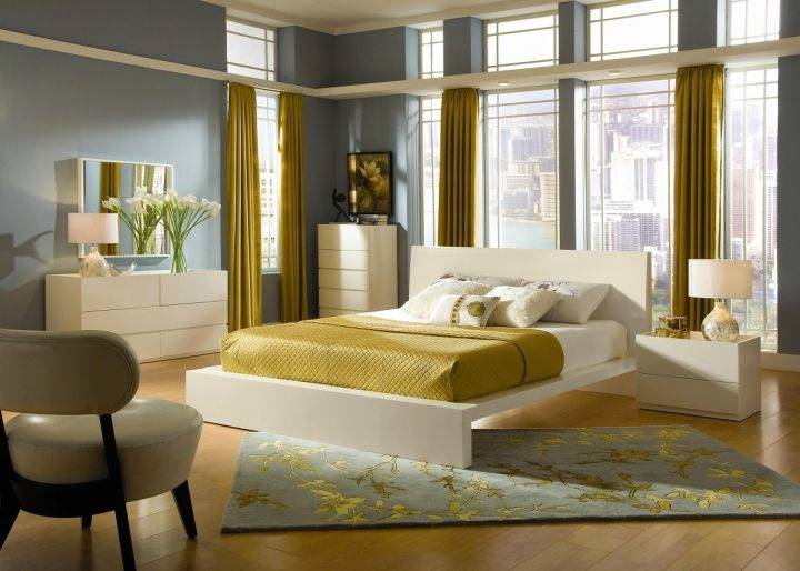 yellow and grey bedroom ideas