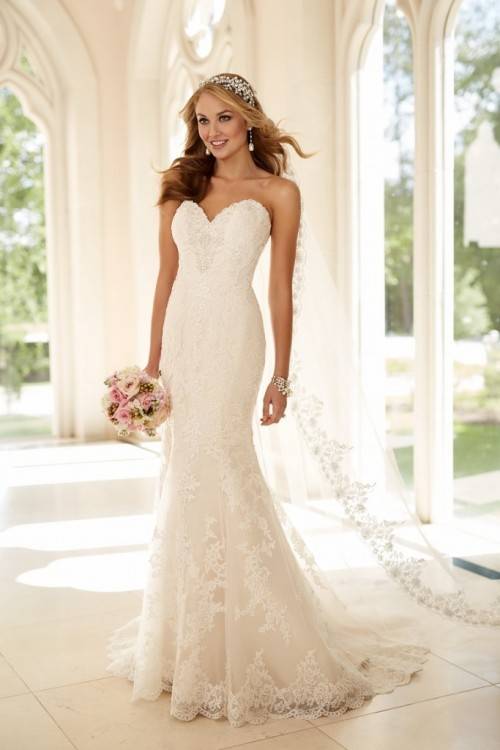 2016 New Strapless Wedding Dresses Beaded Sash Applique Tulle Bridal Gowns Beads Wedding Dress Lace Up Online with $119