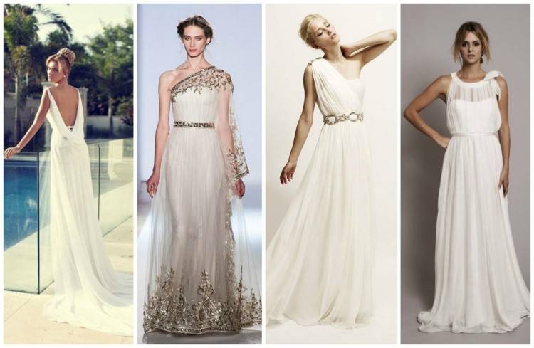 A recent trend for brides across America and on the runway is the goddess  style