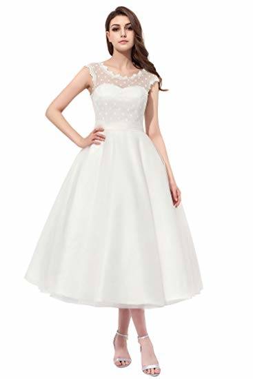 50s style wedding dress
