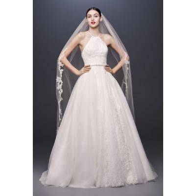 Elegant White Halter High Neck Wedding Dress Cheap Ball Gowns Backless Tulle Crystal Bodice Sweep Train Garden Country Style Wedding Gown Wedding Dress