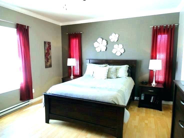 red and black bedroom