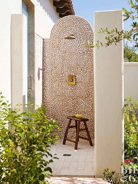 Copper Outdoor Shower; Copper Outdoor Shower