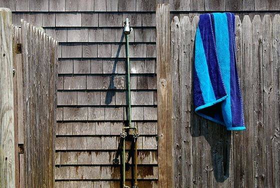 outdoor shower