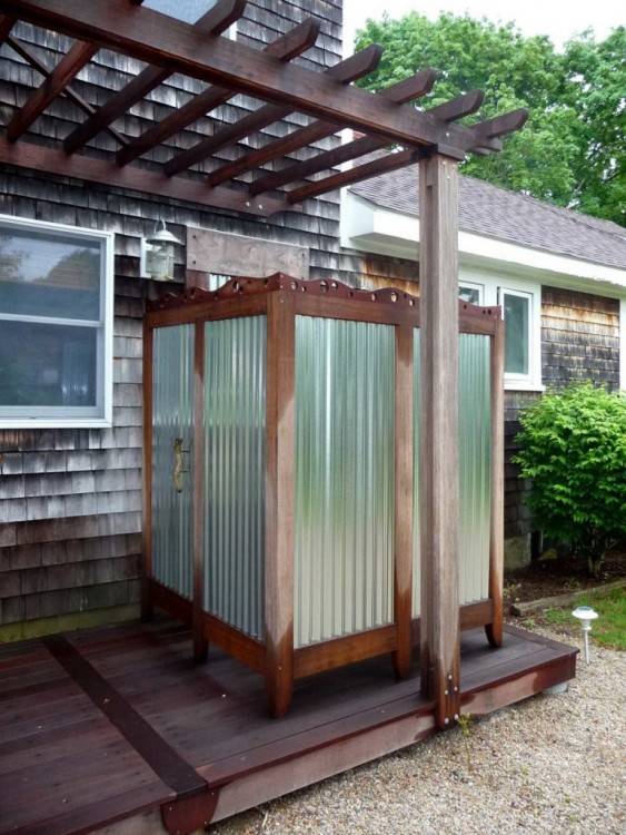 outdoor pool shower