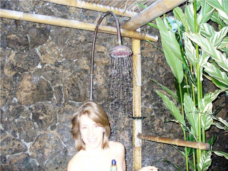 outdoor shower