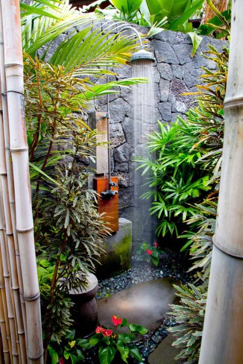 outdoor  pool shower