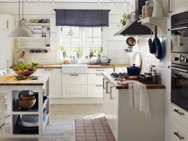 This unique country kitchen is made up almost entirely of wood