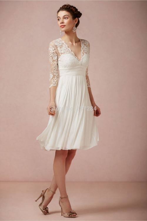 We love how short wedding dresses can create a totally different bridal look