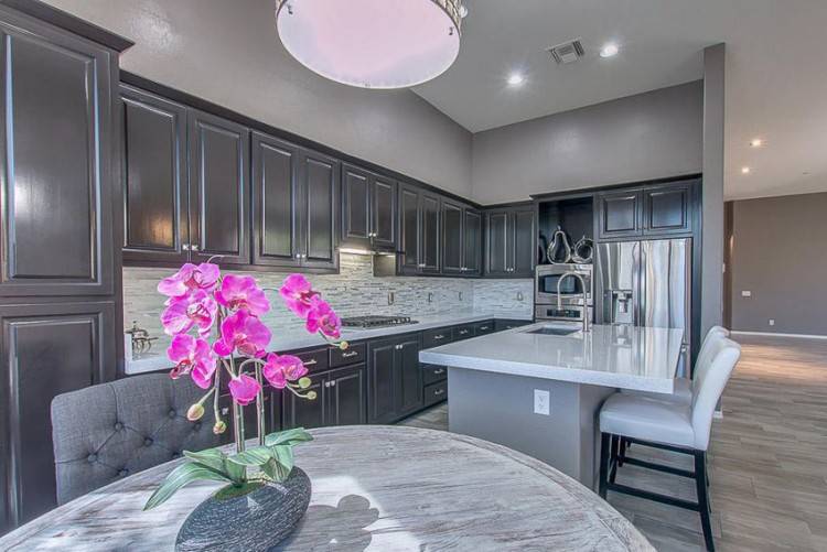 light gray quartz countertops gray kitchen