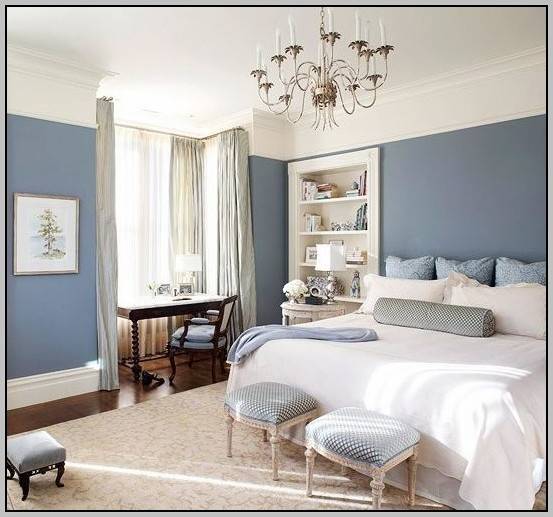 Beautiful master bedroom with a relaxed Scandinavian style and pops of color [Design: Cornish