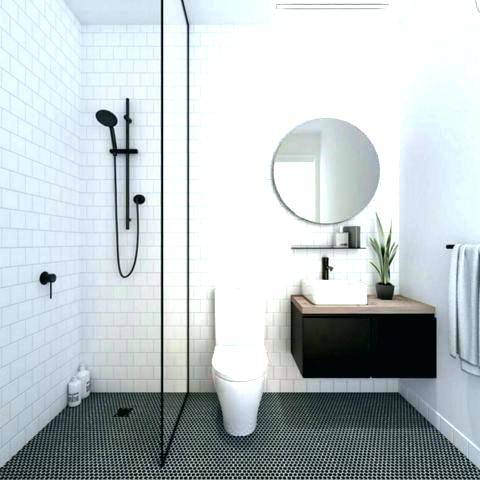 small tile shower