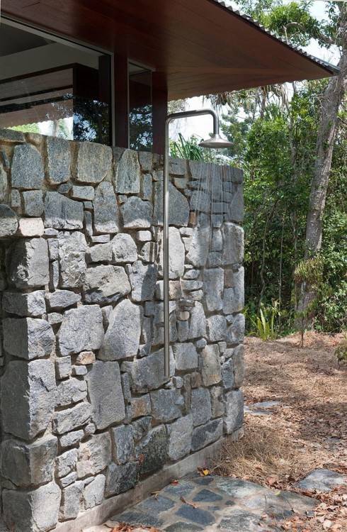 Beach house with outdoor shower