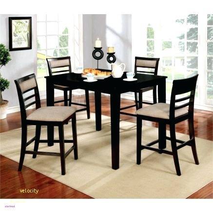 dark wood dining room table with white chairs signature design by brown shop