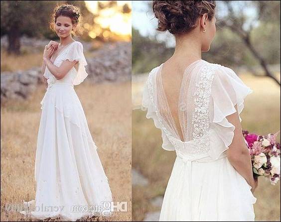 vestidos de noiva curto 2016 bohemian Hippie style Lace Short Wedding Dress  For Bride With Long Sleeves robe de mariage in Welcome to Suzhou Babyonline