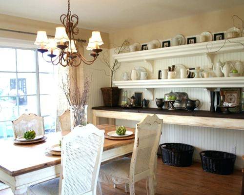 shanty2chic dining room floating shelves by @myneutralnest