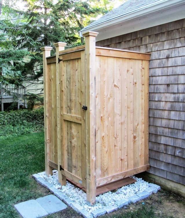 simple outdoor shower