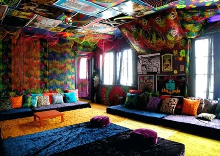 bohemian blue bedroom ideas hippie