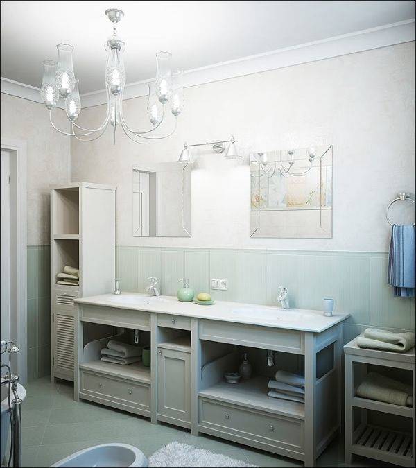 With such a luxurious tub, the bathroom decor in this room does it justice