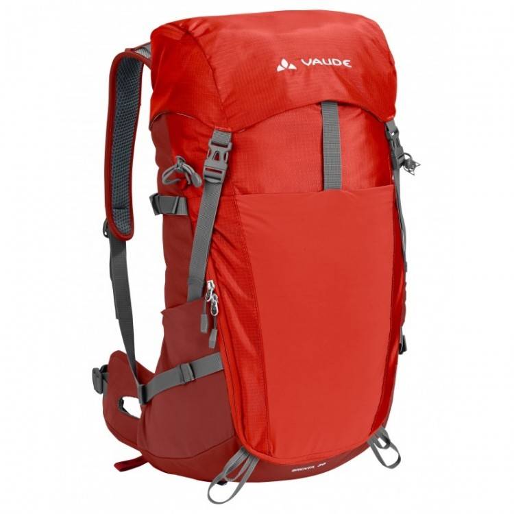 VAUDE Damen Rucksack Women's Asymmetric, 38+8 Liter, rot, 11741: Amazon