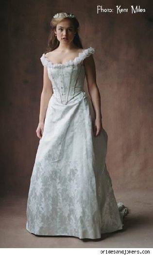 Victorian Wedding Dresses, Shoes, Accessories Ivory Tulle Sleeved Dress 1930S Vintage Style