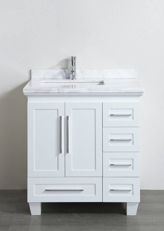 Ideas And Pictures Of Wood Or Tile Baseboard In Bathroom Bathroom Vanity